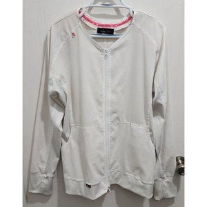 Koi Lite Women's Clarity Zip Front 3 Pocket Long Sleeve Scrub Jacket 445 Size XL